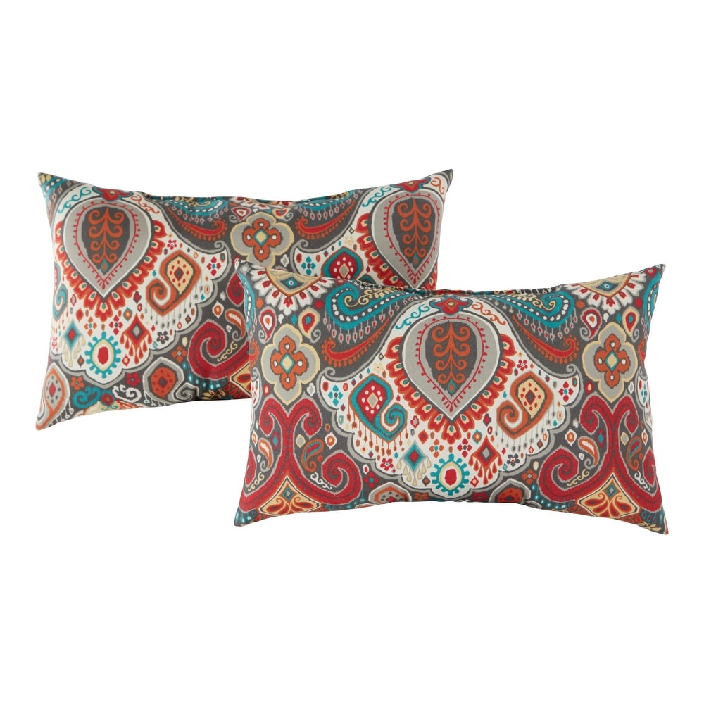 Greendale Global Outdoor Accent Pillow (Set of 2)   19 W x 12 H