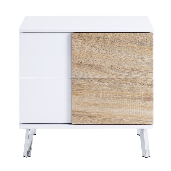 ACME Verux End Table in White High Gloss