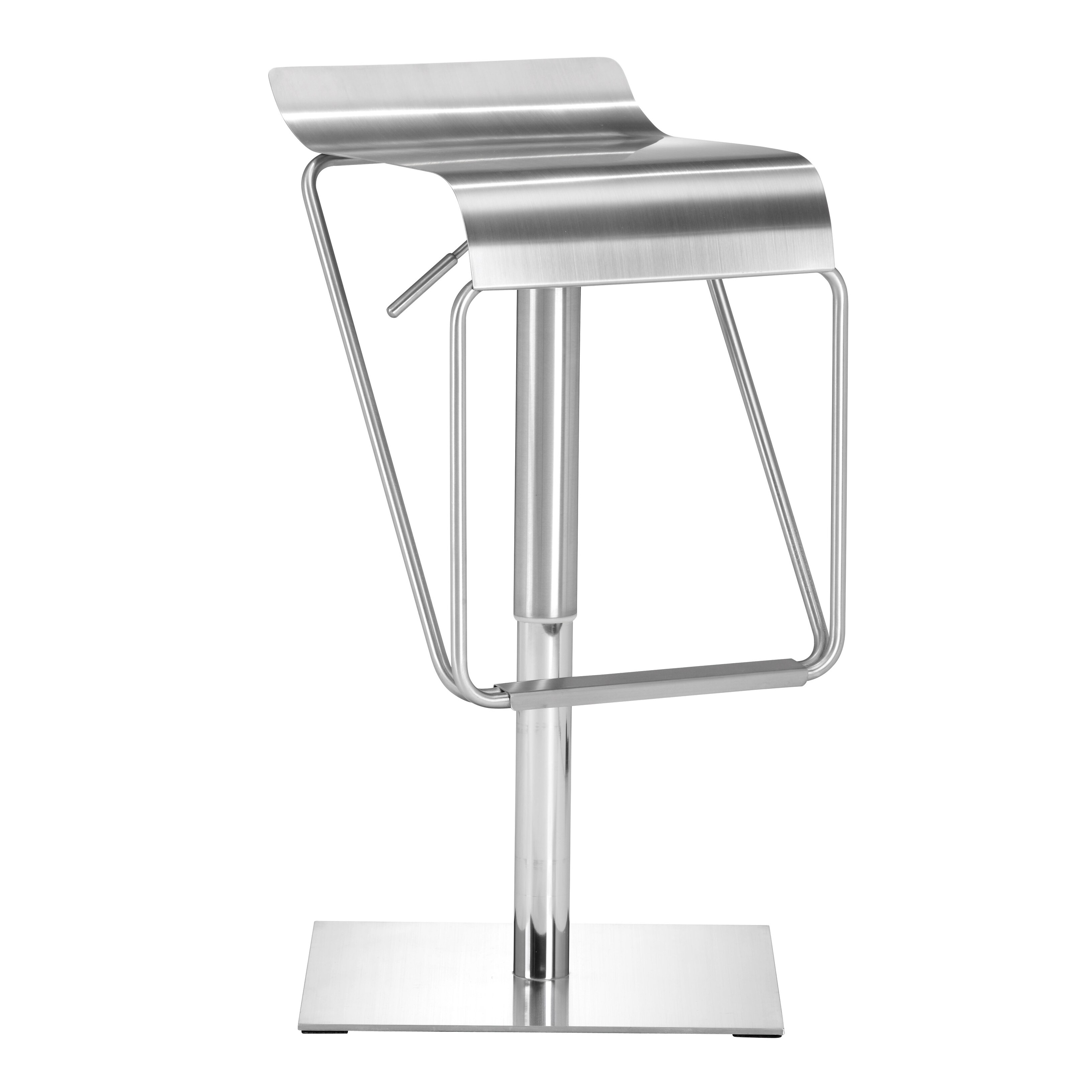 Dazzer Barstool Silver - Silver， Chrome - 16.5