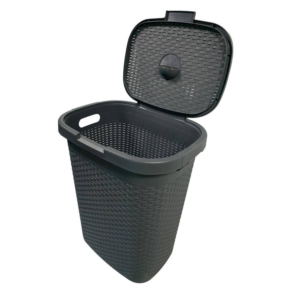 Modern Homes MH 50 l Capacity Gray Plastic Laundry Hamper 67556