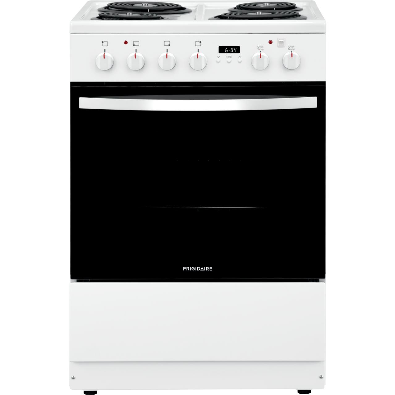 Frigidaire 24-inch Freestanding Electric Range with Convection Technology FCFC241CAW