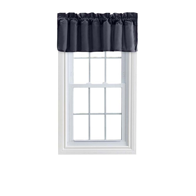 Rod Pocket High Quality Fabric Solid Color Window Lined Swag Set Filler Valance 42 quot x13 quot Navy