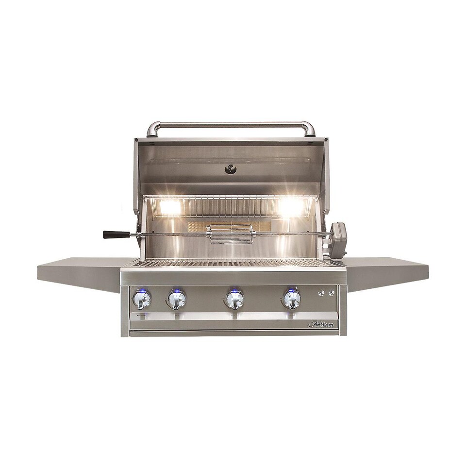 Artisan Professional 32-Inch 3-Burner Built-In Natural Gas Grill With Rotisserie