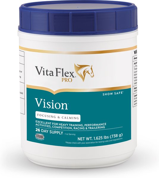 Vita Flex Pro Vision Focusing and Calming Pellets Horse Supplement， 1.625-lb jar