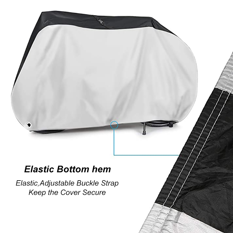 Heavy Duty Rainproof Waterproof Durable Cycling Tarp Outdoor Bike Storage Bicycle Covers Bike Cover  with Lock Hole