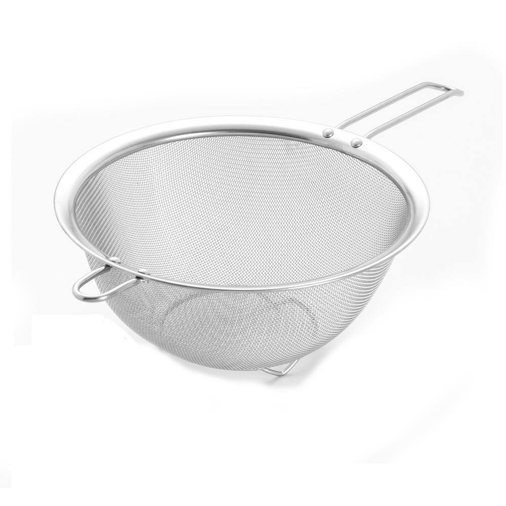 ExcelSteel 9 in. Stainless Mesh Strainer with Long Riveted Handle 216