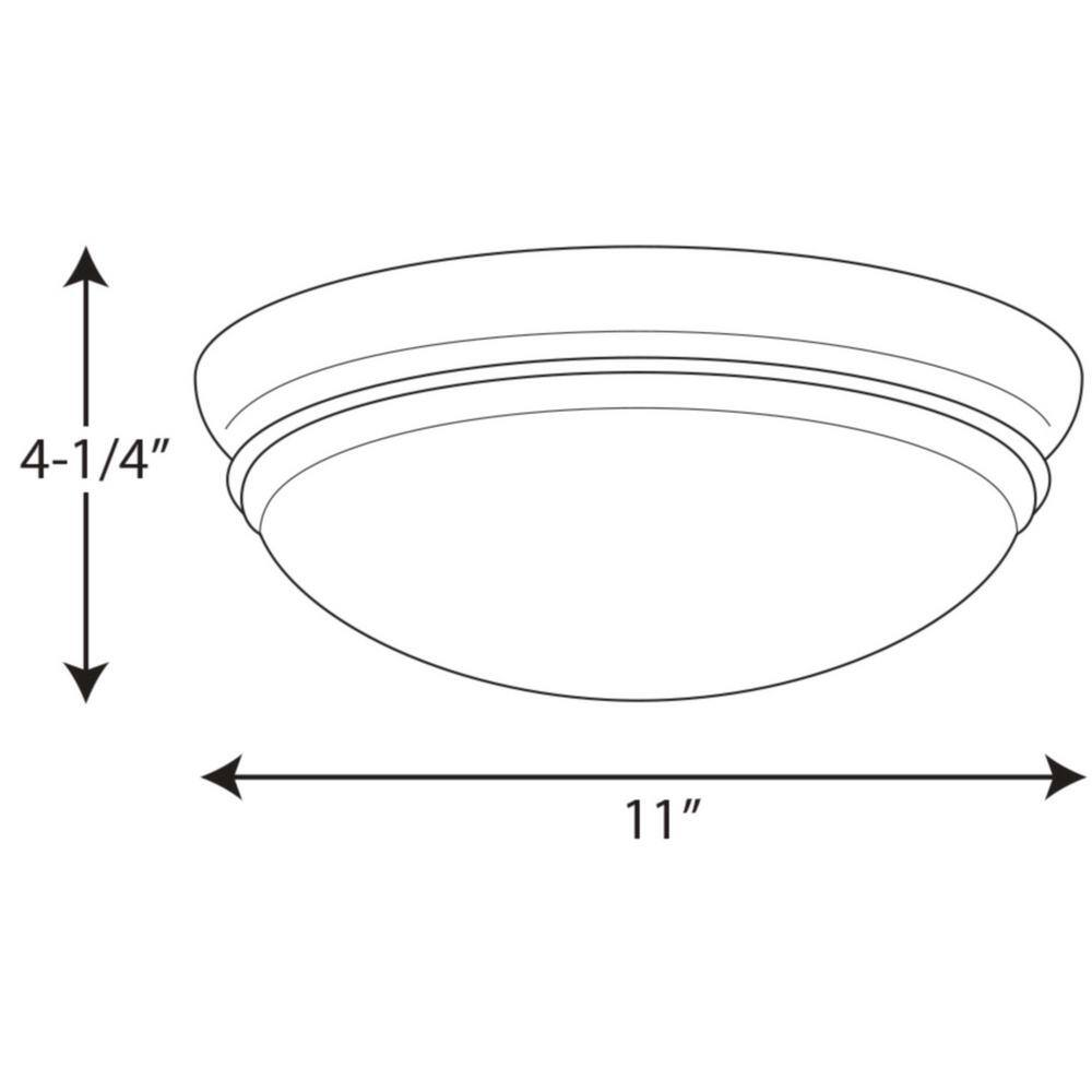 Progress Lighting LED Flush Mount Collection 17-Watt Brushed Nickel Integrated LED Flush Mount P350100-009-30