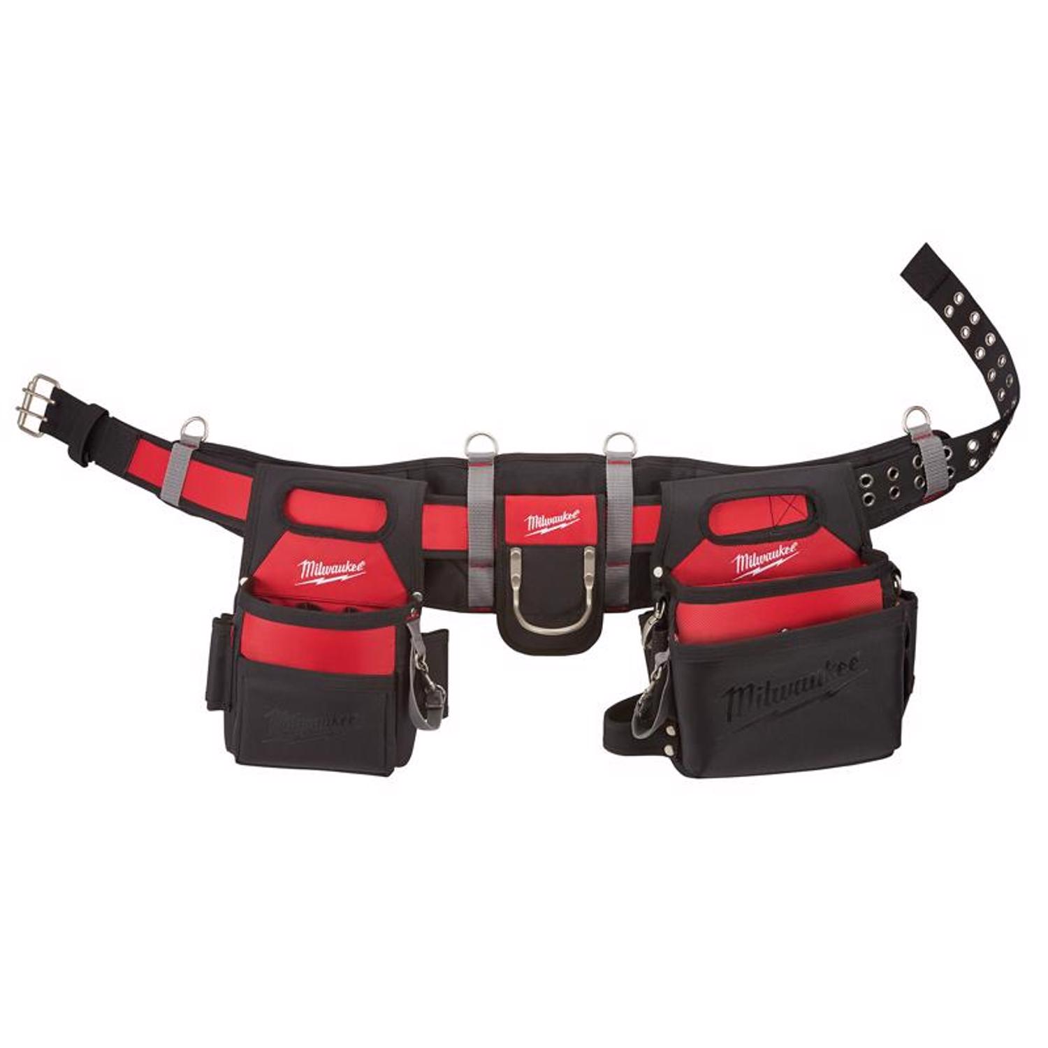 MW 29 pocket Nylon Work Belt Black/Red