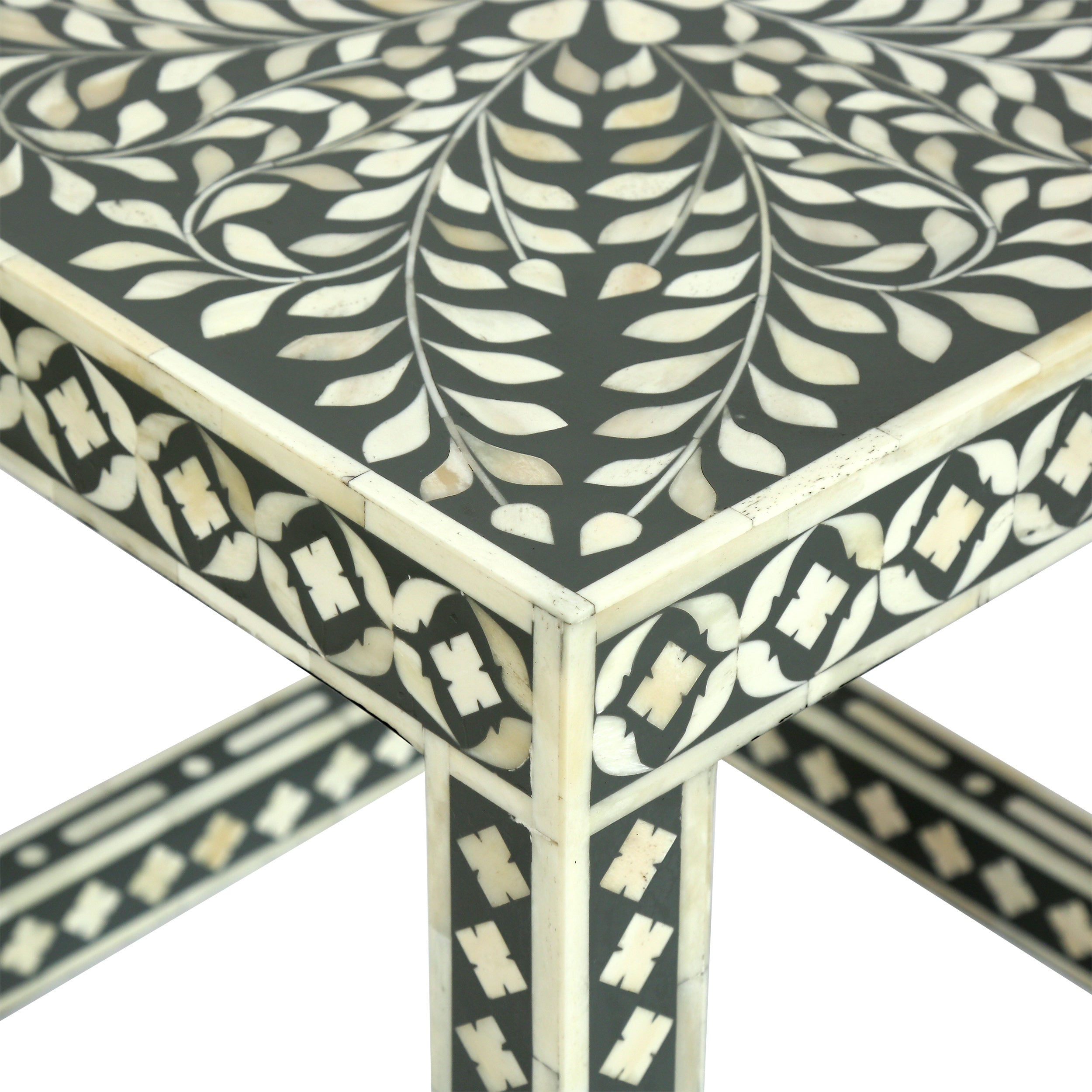 Sids Handcrafted Boho Mango Wood End Table