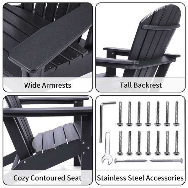 Polydun Recycled Plastic Adirondack Chair