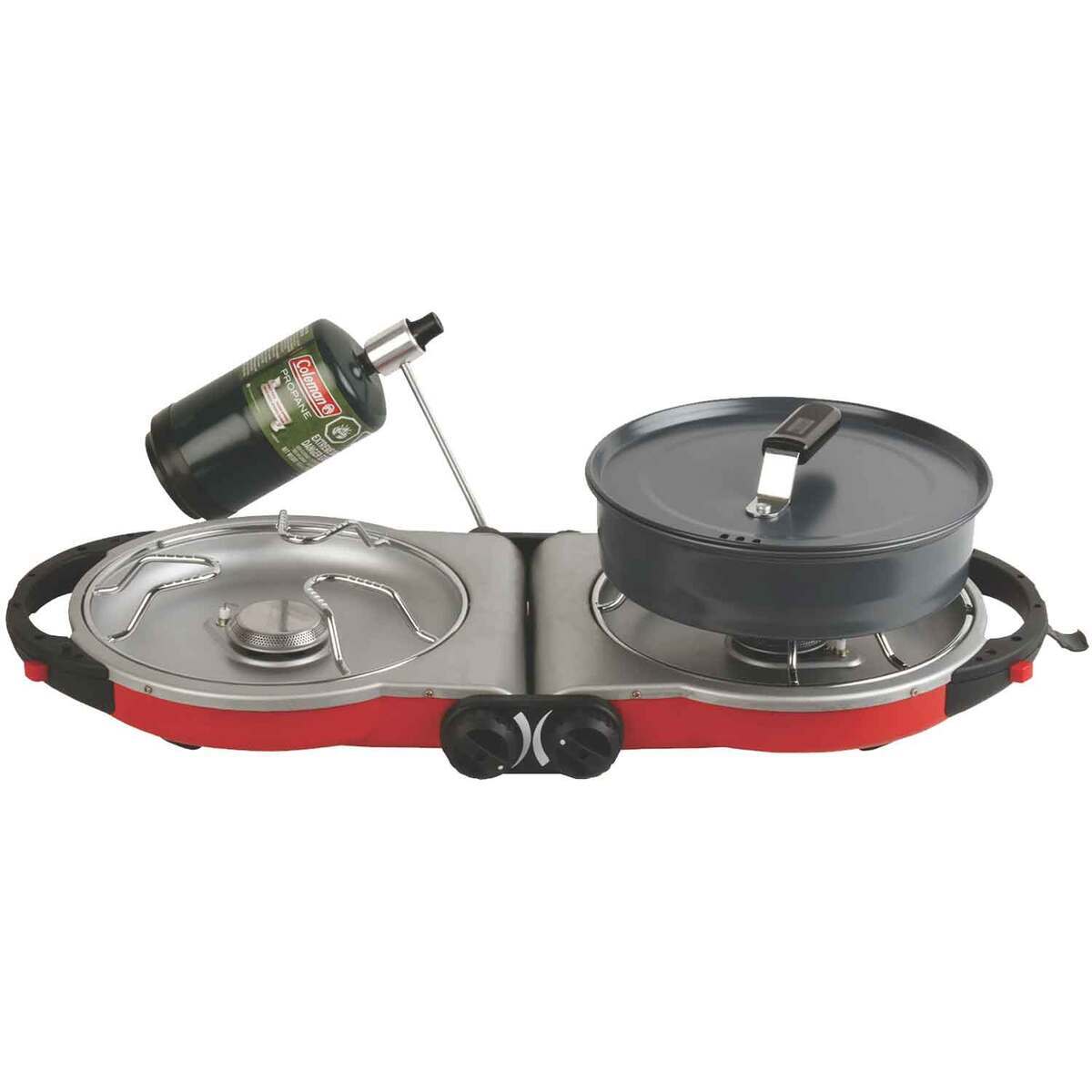 Coleman Fold N Go Propane Stove 2 Burner Stove  Red