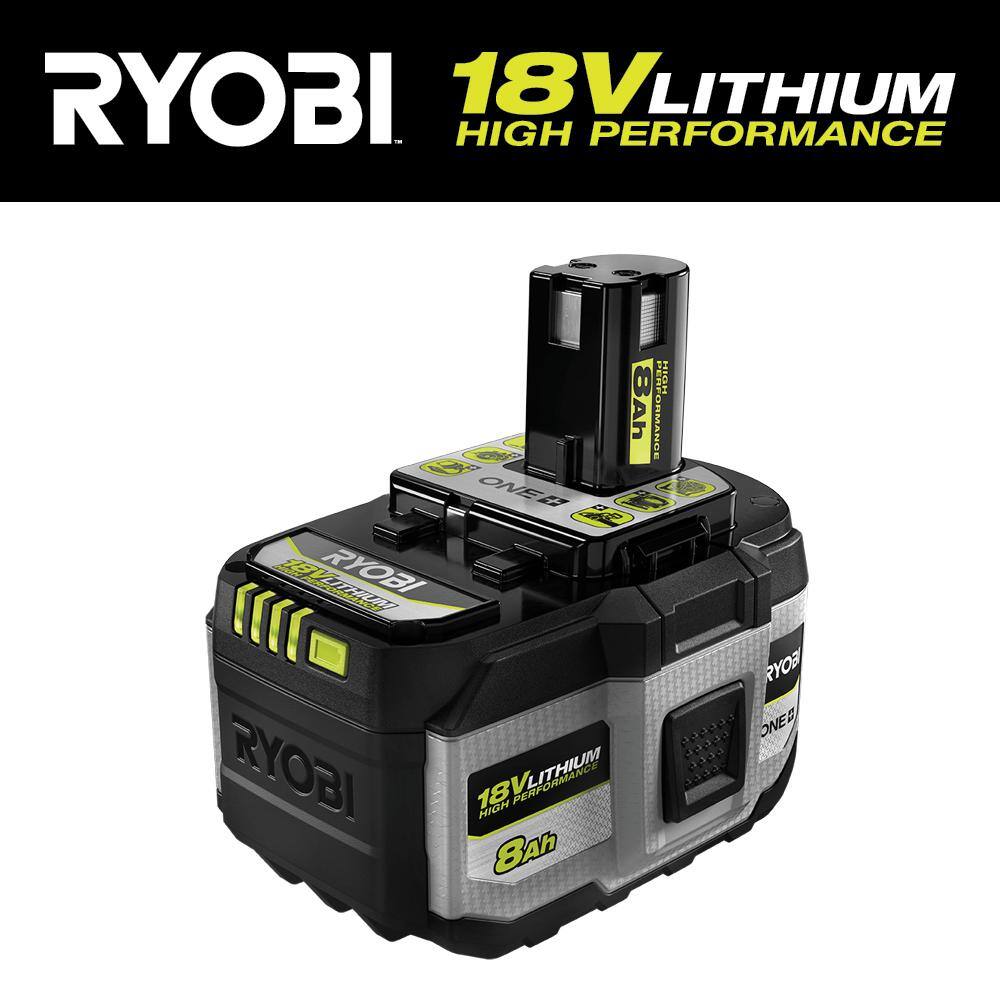 Ryobi ONE+ 18V 8.0 Ah Lithium-Ion HIGH PERFORMANCE Battery PBP1008