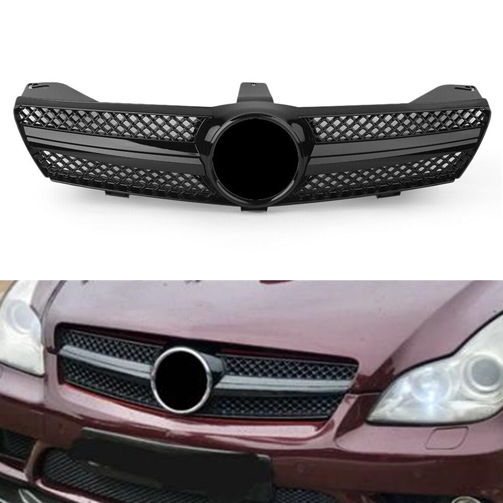 Front Car Bumper Grille Grill for Mercedes Benz W219 CLS350 CLS500 CLS600 2005-2008 2006 Black