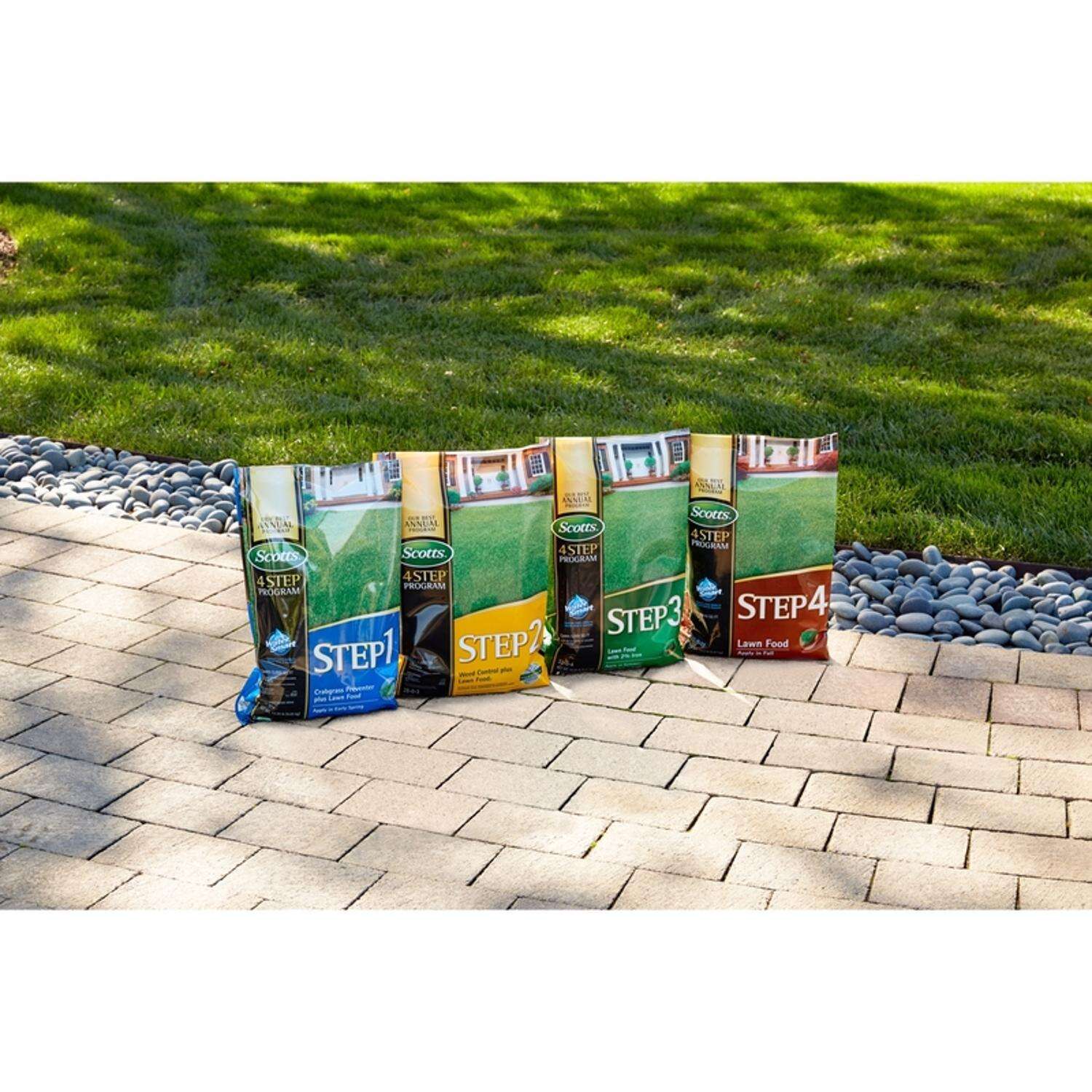 Scotts Step 1 Crabgrass Preventer Annual Program Lawn Fertilizer For Multiple Grass Types 5000 sq ft