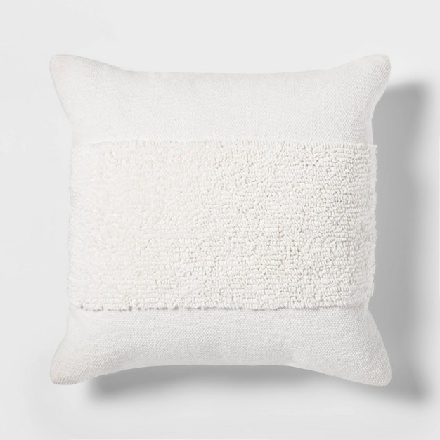 Modern Tufted Square Throw Pillow