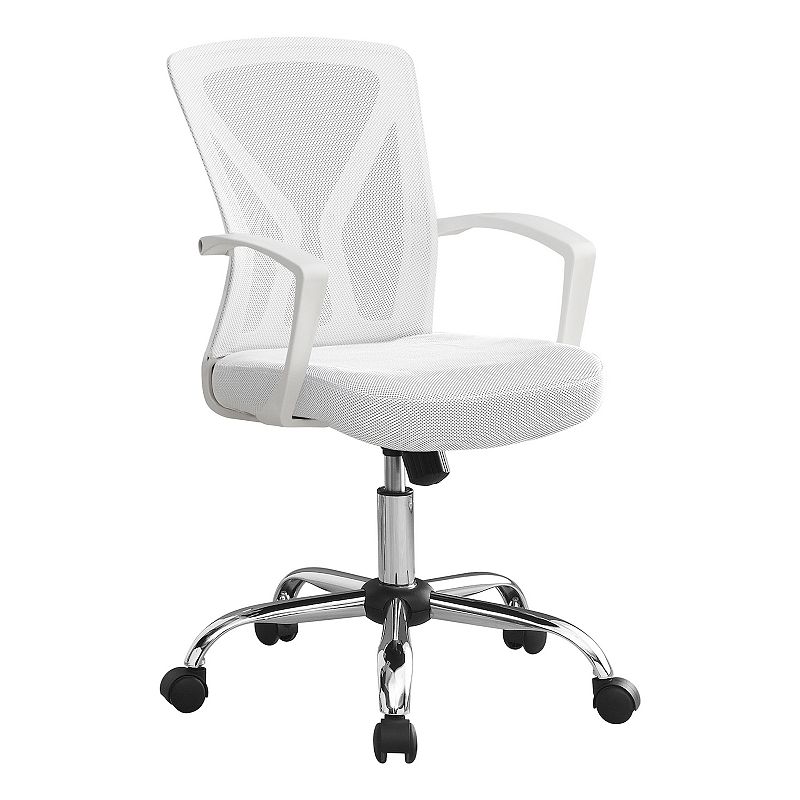 Monarch Mid-Back Adjustable Fixed Armrests Office Chair