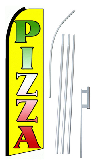 NEOPlex SW10164 4PL SGS Pizza Yellow Swooper Flag ...