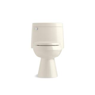 KOHLER Cimarron 1-piece 1.28 GPF Single Flush Elongated Toilet in Biscuit K-3619-96