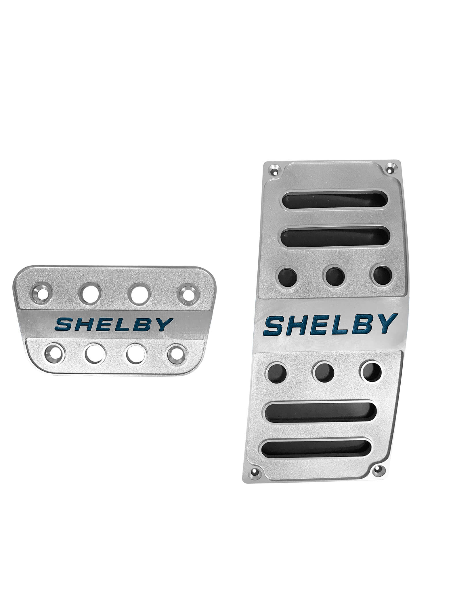 Drake Muscle Cars 5S3Z-2457-9735A Pedal Covers Billet Shelby Logo Automatic