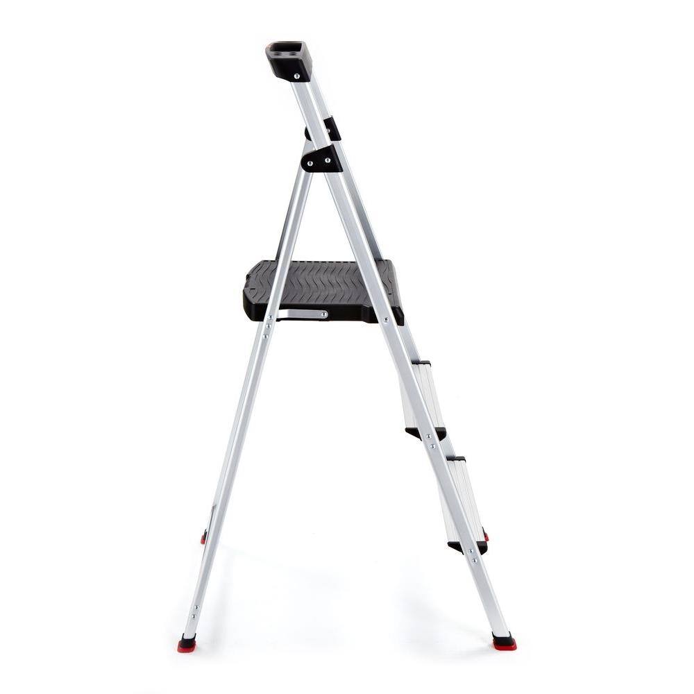 Rubbermaid 3-Step Aluminum Step Stool with 225 lb. Load Capacity Type II Duty Rating RMA-3-COM