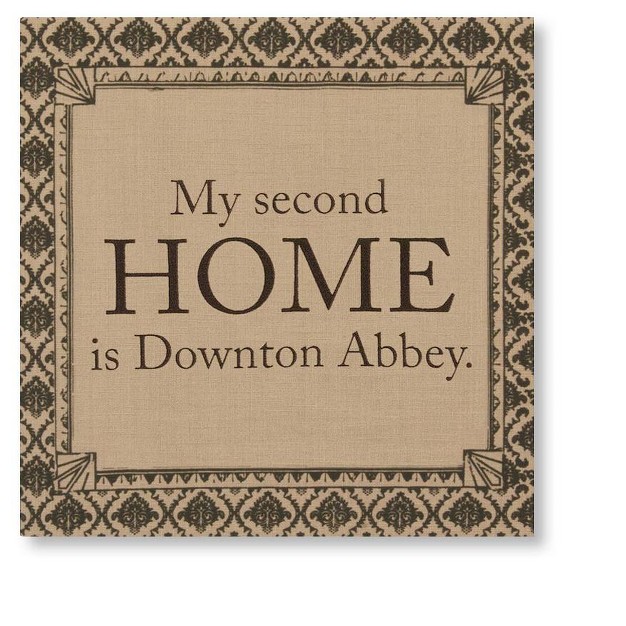 Downton Abbey Life quot second Home quot British Decorative Damask Hanging Wall Art