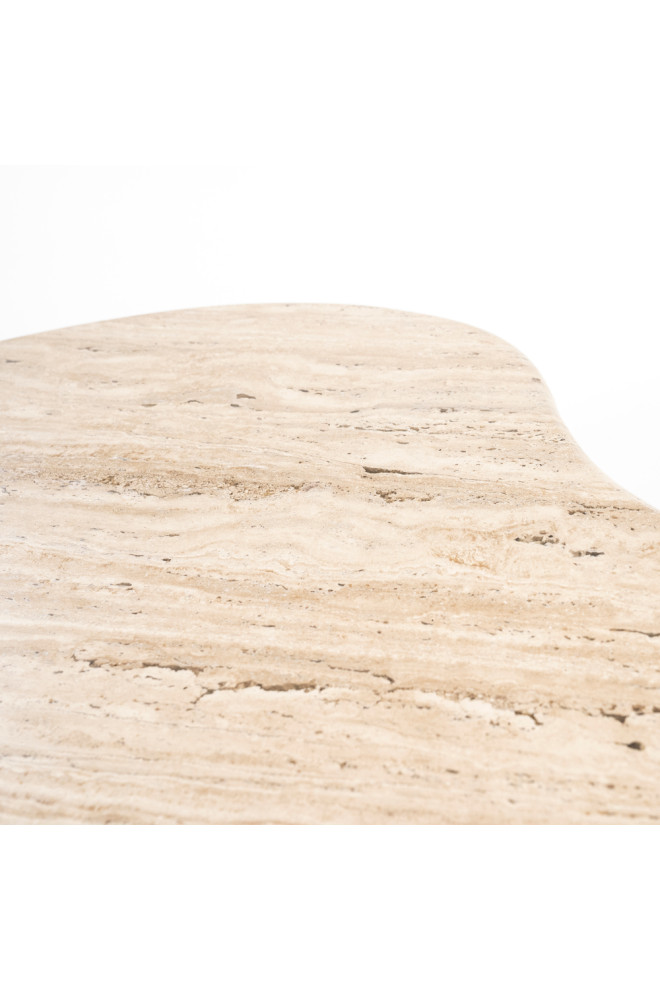 Organic Travertine Coffee Table  Eleonora Mari   Transitional   Coffee Tables   by Oroa   Distinctive Furniture  Houzz