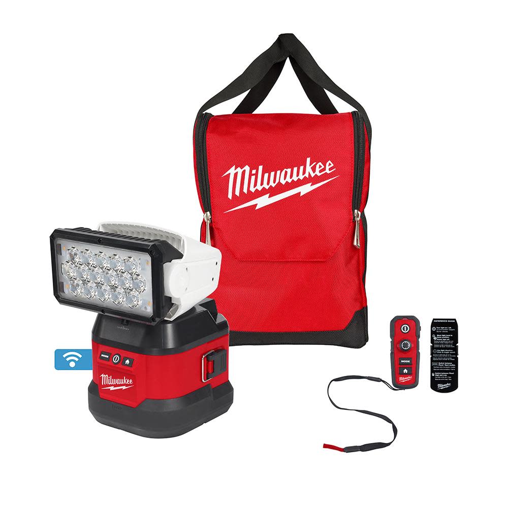 Milwaukee M18™ Utility Remote Control Search Light with Portable Base