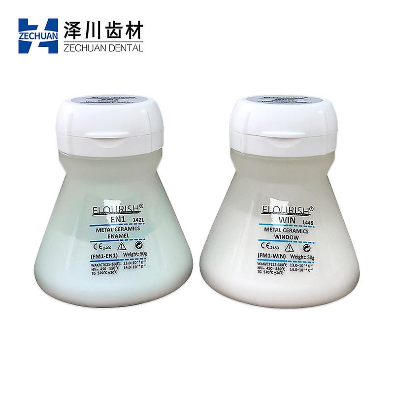 Born Pretty Flourish Jade Fm1 Enamel Window Translucent 50g Dental Metal Ceramics Porcelain Powder