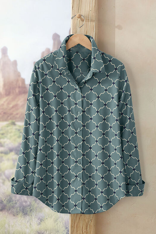 Timeless Trellis No-Iron Shirt