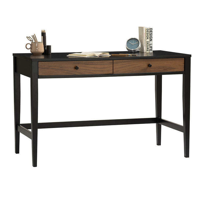 CONALL Study Desk 120cm - Walnut & Black