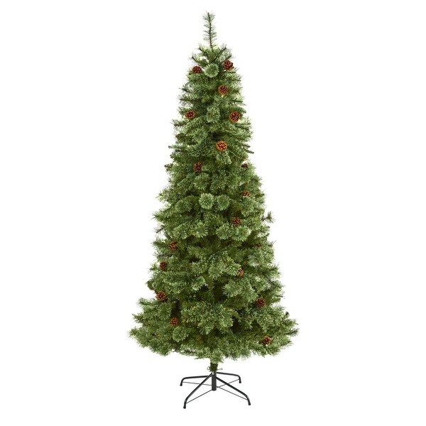 7' White Mountain Pine Artificial Christmas Tree with 723 Bendable Branches