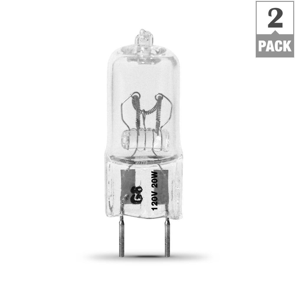 Feit Electric 20-Watt Equivalence Bright White (2700K) T4 G8 Bi-Pin Base Dimmable Xenon Halogen Light Bulb (2-Pack) BPXN20G82HDRP