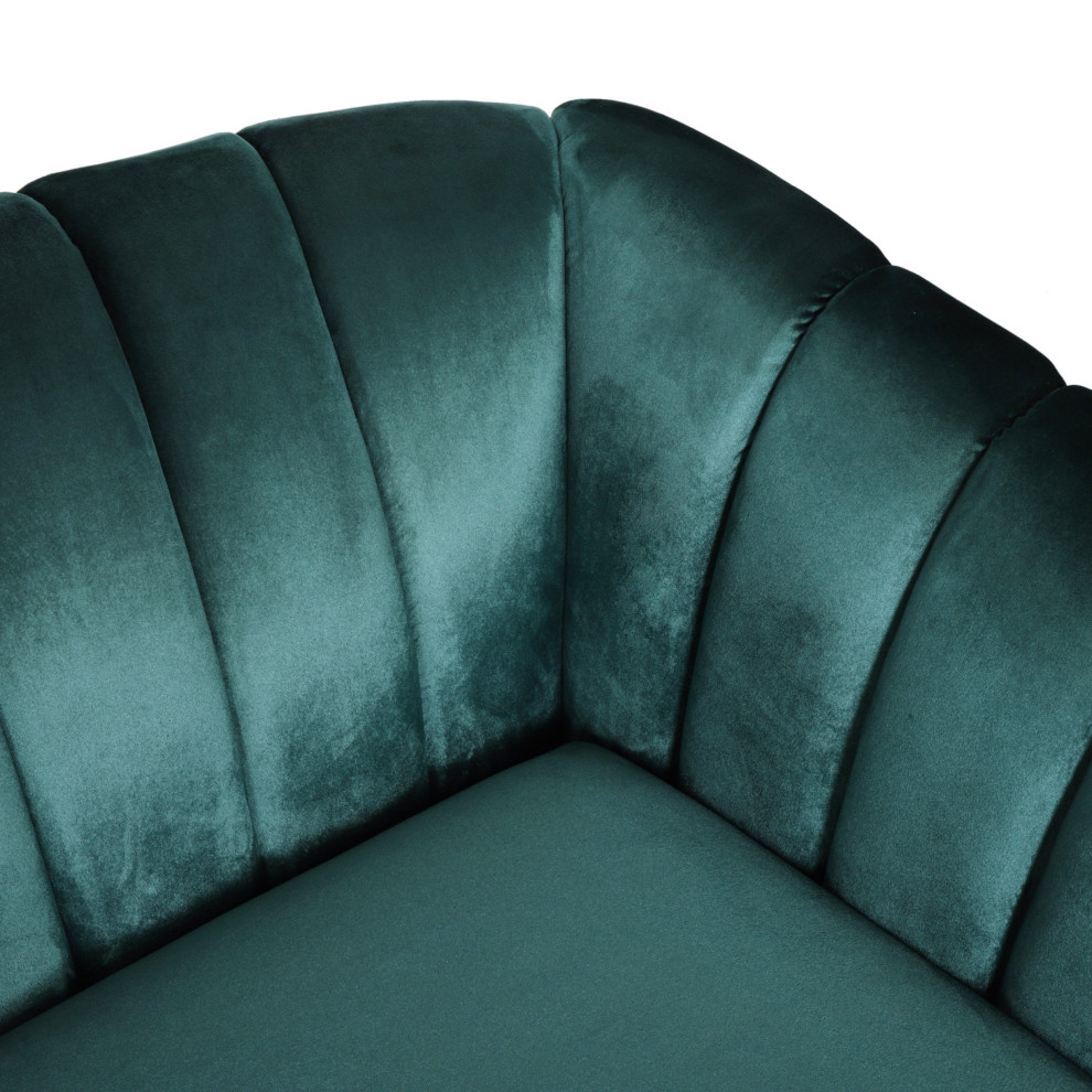 Susan Contemporary Velvet 3 Seater Sofa   Midcentury   Sofas   by GDFStudio  Houzz