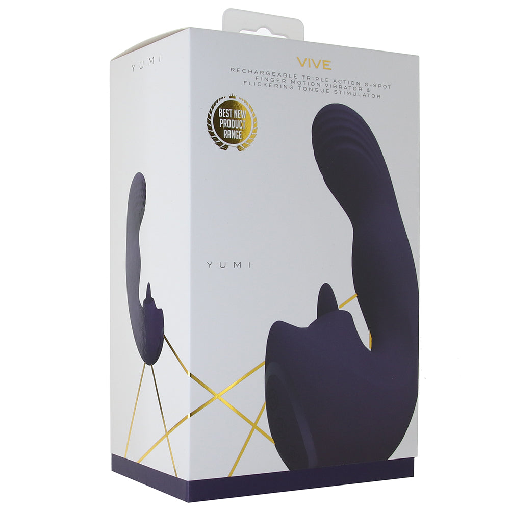 Vive Yumi Triple Action Flickering G-Spot Vibe