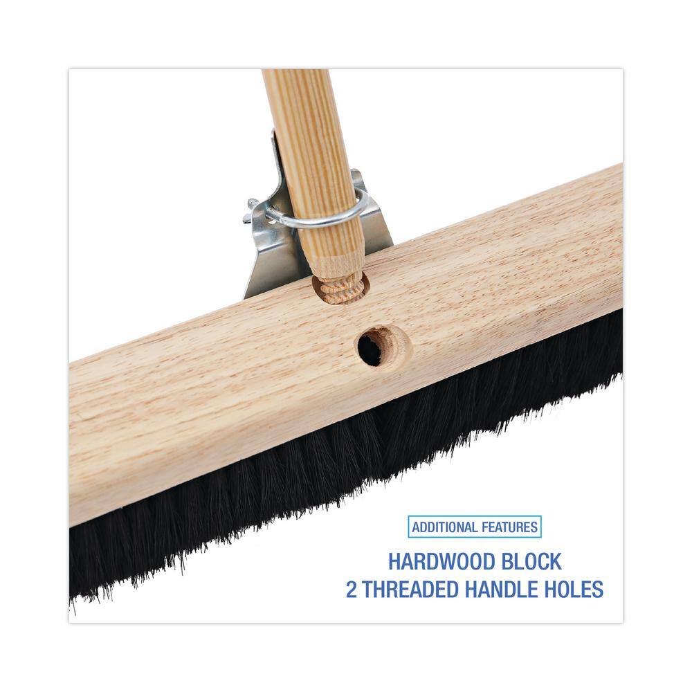 ProLine 36 in. Black Tampico Fiber Floor Brush Head with 2-12 in. Brush BWK20236