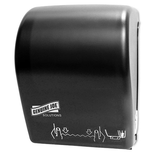 Genuine Joe HR Towels Touchless Dispenser | Black | GJO99706