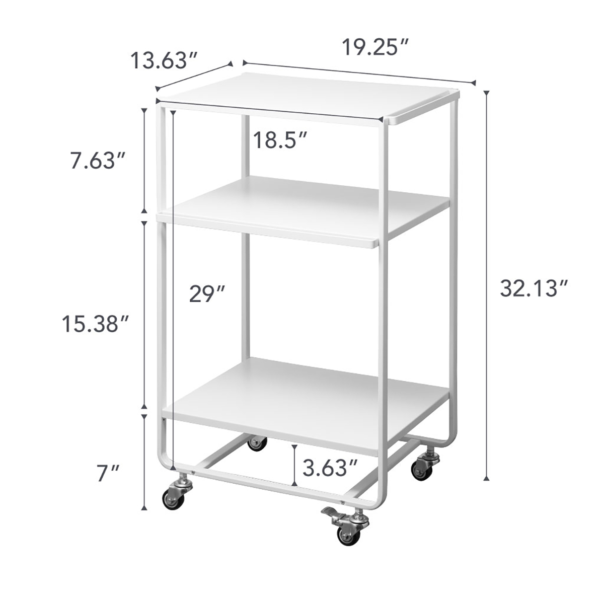 Yamazaki Tower Rolling Utility Cart