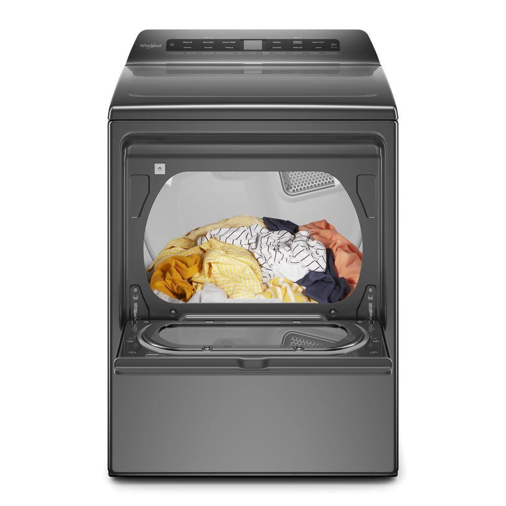 Whirlpool 7.4 cu. ft. 240-Volt Chrome Shadow Smart Electric Vented Dryer with AccuDry System WED6120HC