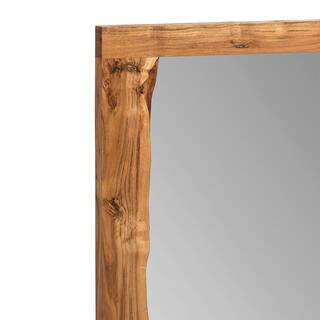 Alaterre Furniture Medium Rectangle Brown Mirror (24 in. H x 48 in. W) AWAA1420