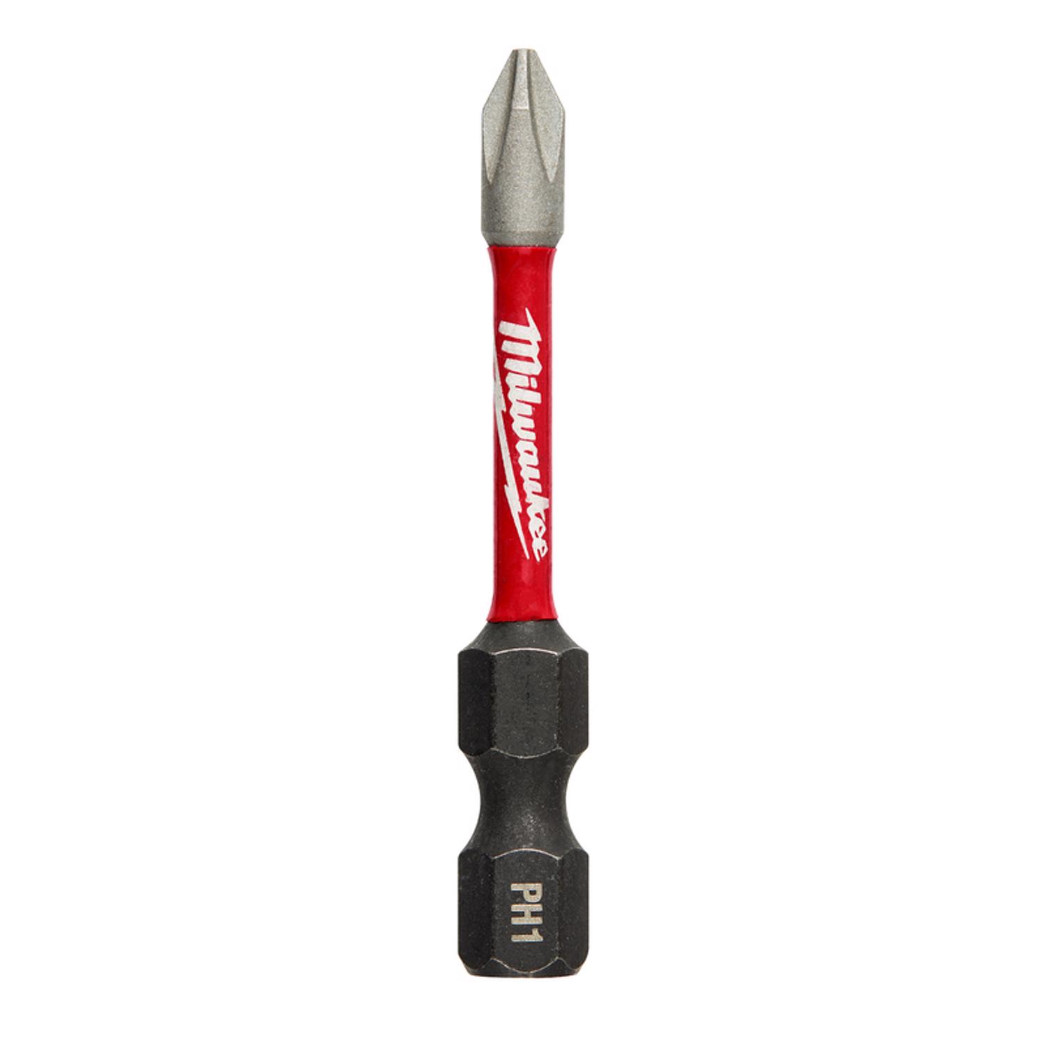 MW Shockwave Phillips #1 X 2 in. L Impact Power Bit Steel 1 pc