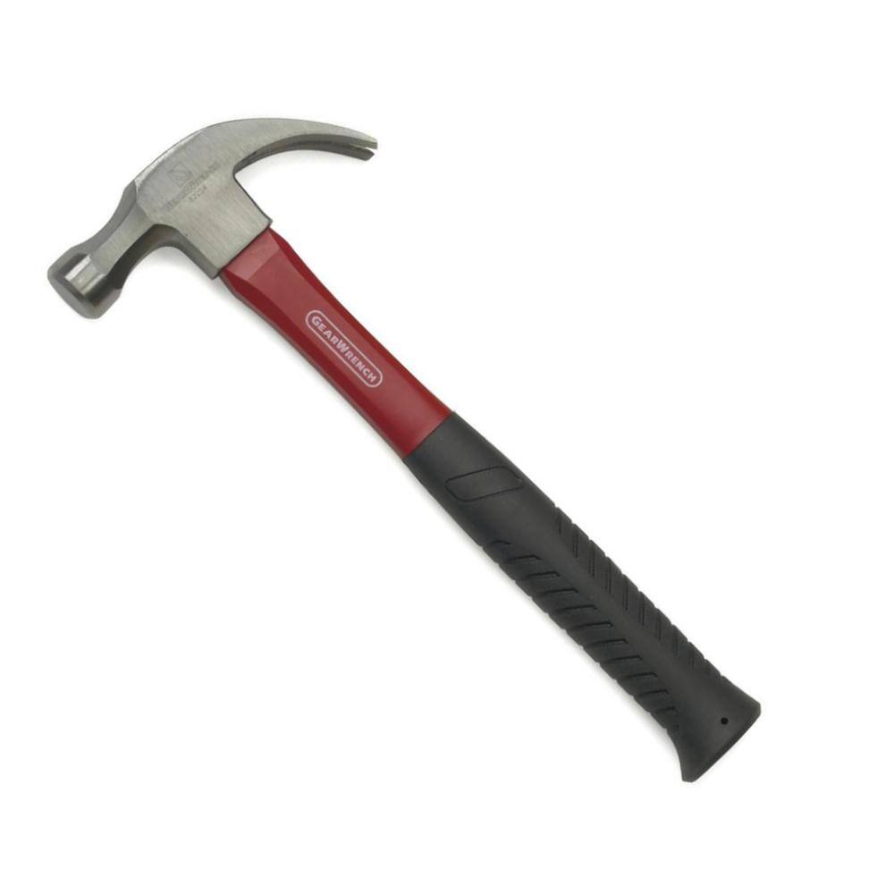 GEARWRENCH 3 lb. Fiberglass Claw Hammer with Comfort Grip 82254