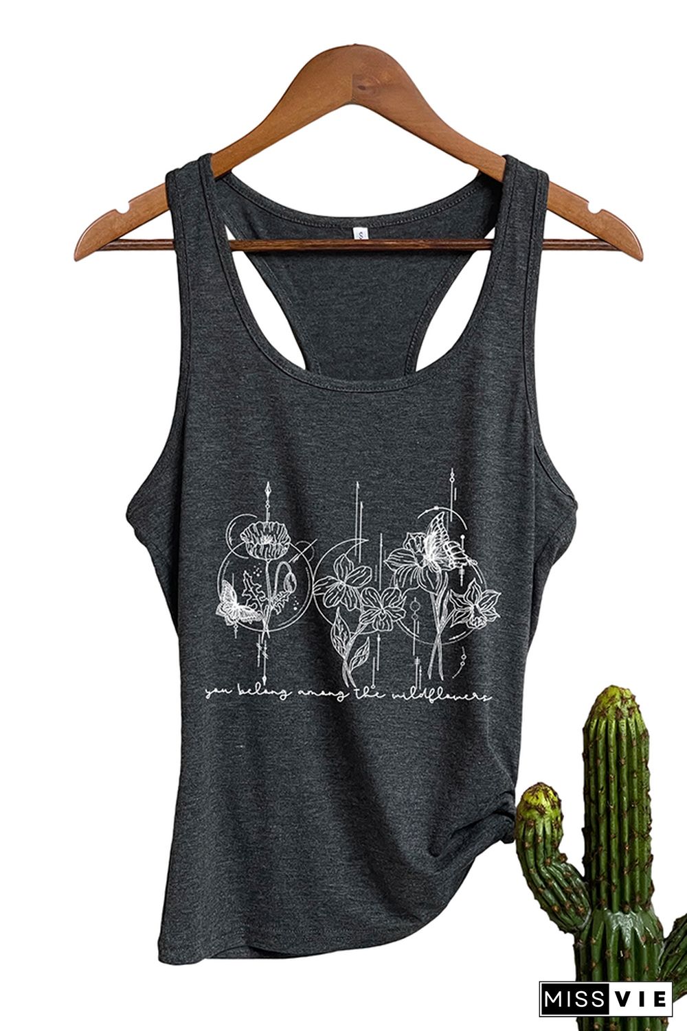 You Belong Among the Wildflower Sleeveless Tank Top Wholesale