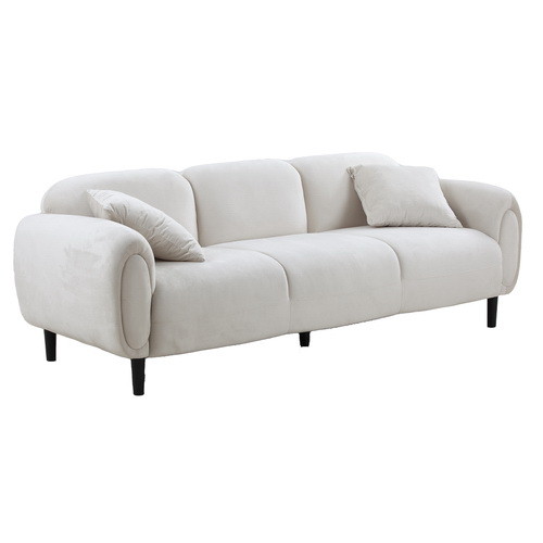 83.9 Mid Century 3 Seater Couch Velveteen Sofa fo...