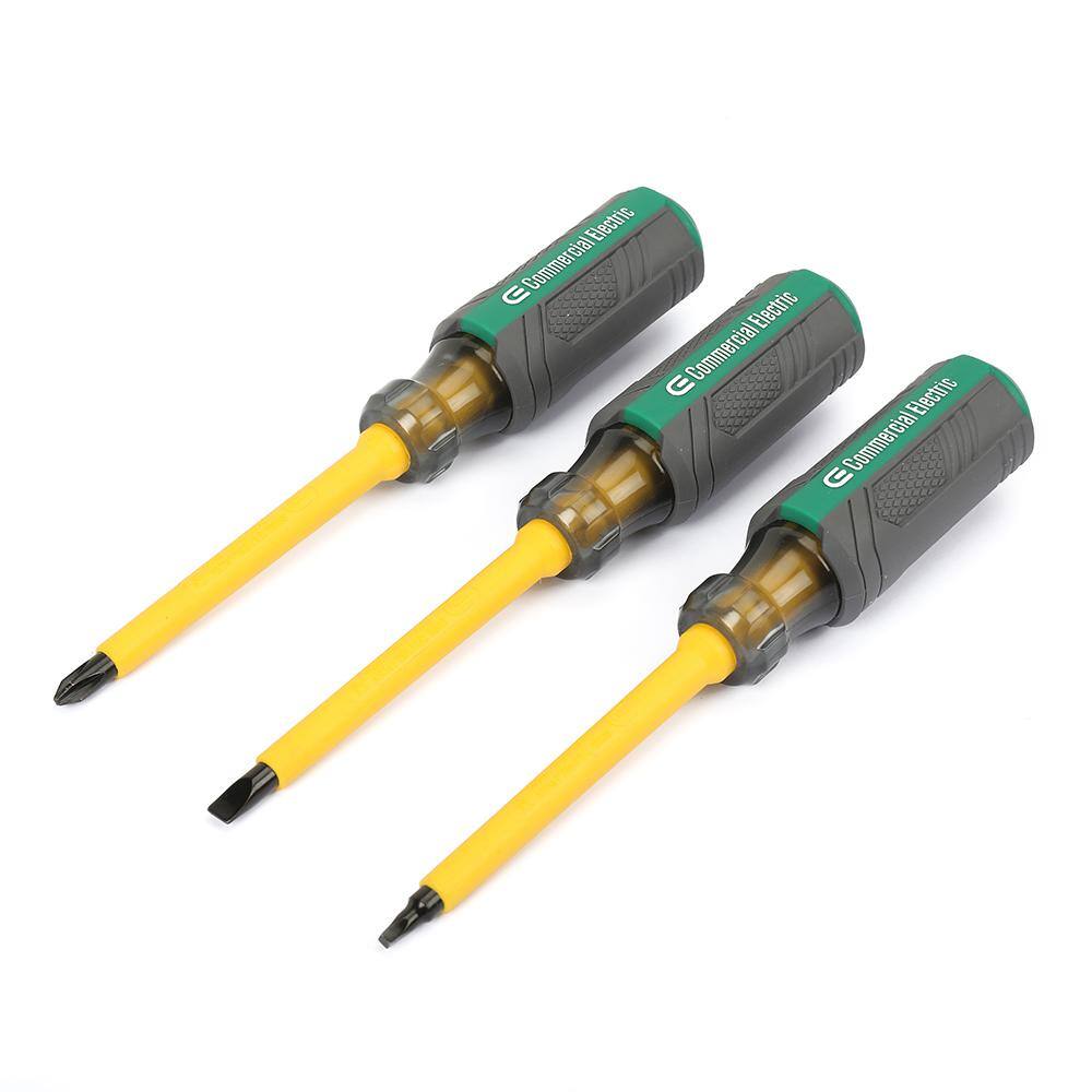 Commercial Electric 3-Pieces Insulated Screwdriver CE180434