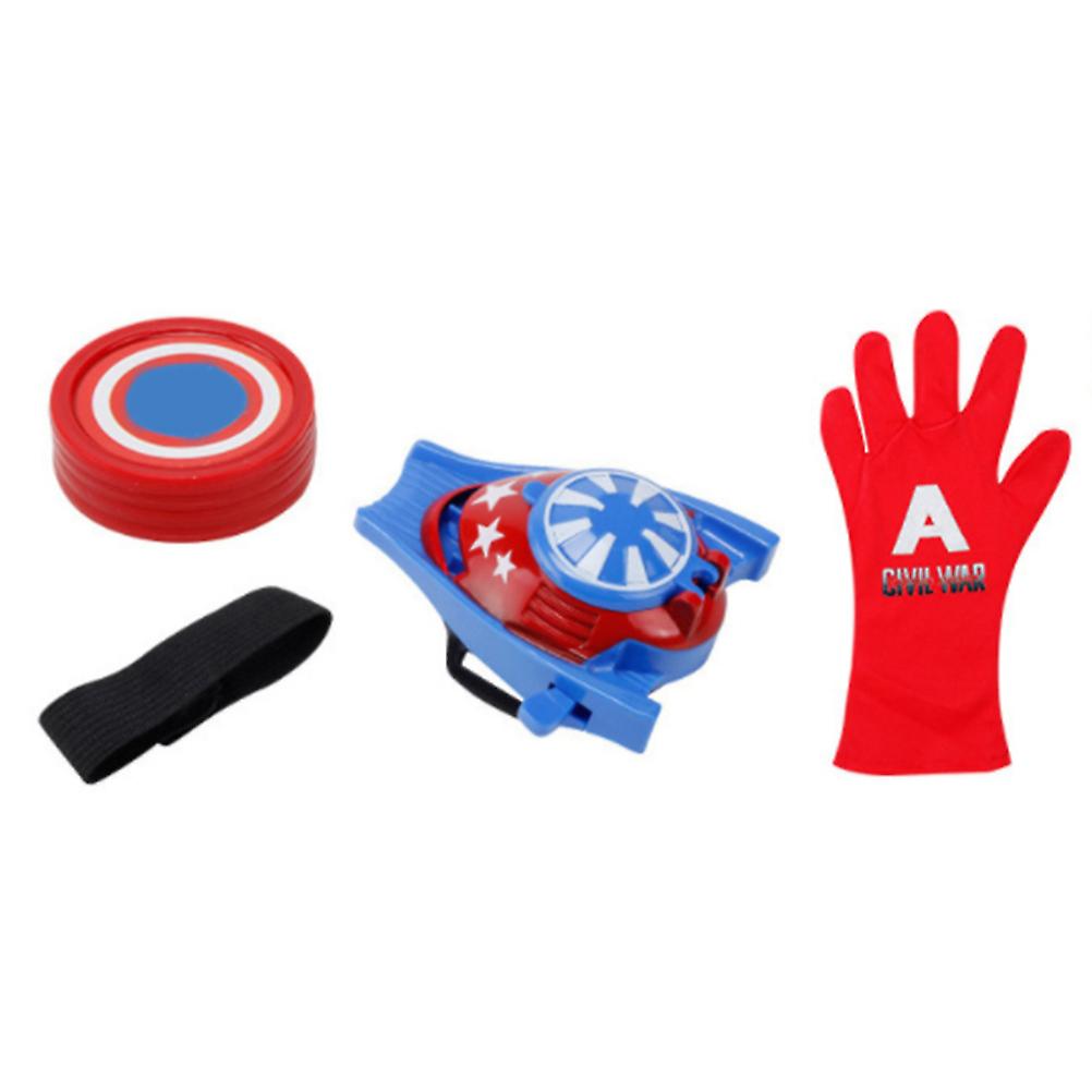 7pcs/set Launcher Gloves Toys Cosplay Glove Launcher Wrist Toys Shooter Toy Gift for Children s Birthday and Children s Day