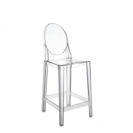 Tabouret haut One more dossier médaillon KARTELL - Tabouret de bar H65CM