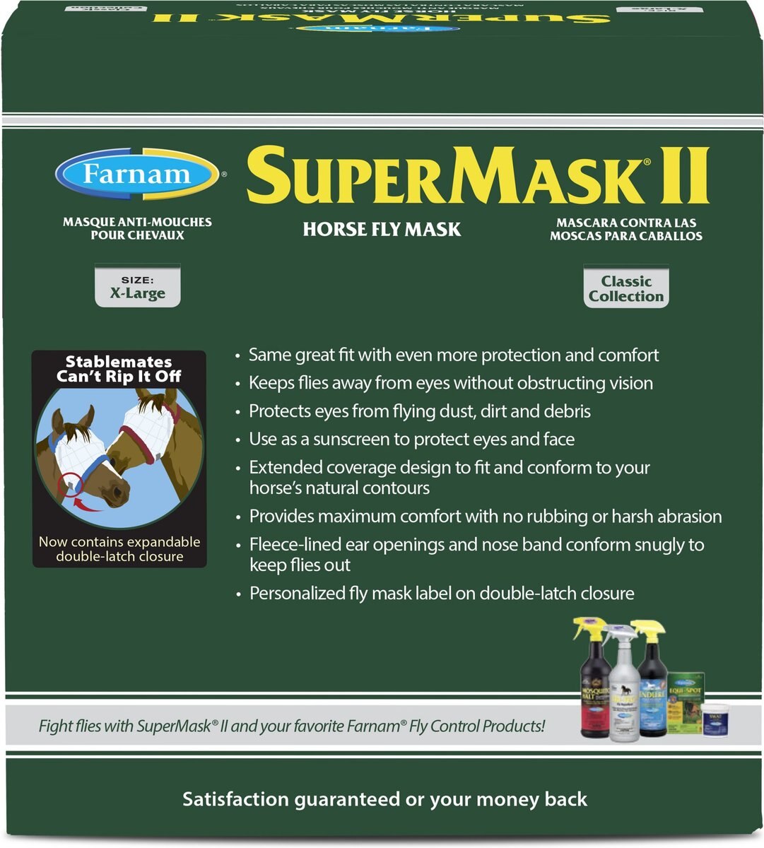 Farnam SuperMask II Horse Fly Mask Classic Collection