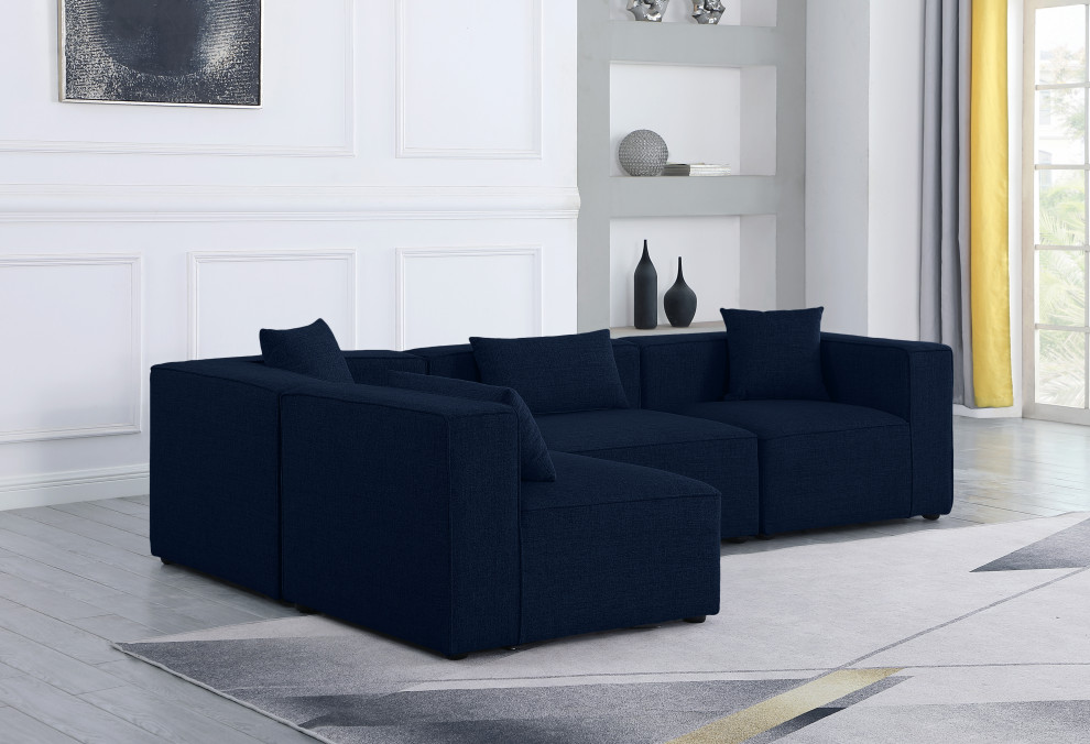 Cube Upholstered Modular Sectional   Contemporary   Sectional Sofas   by Meridian Furniture  Houzz