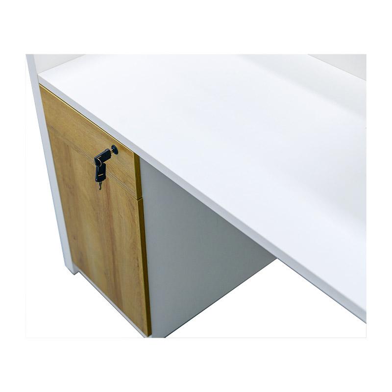 ZIVA Reception Desk 1.8M with Right Panel - White