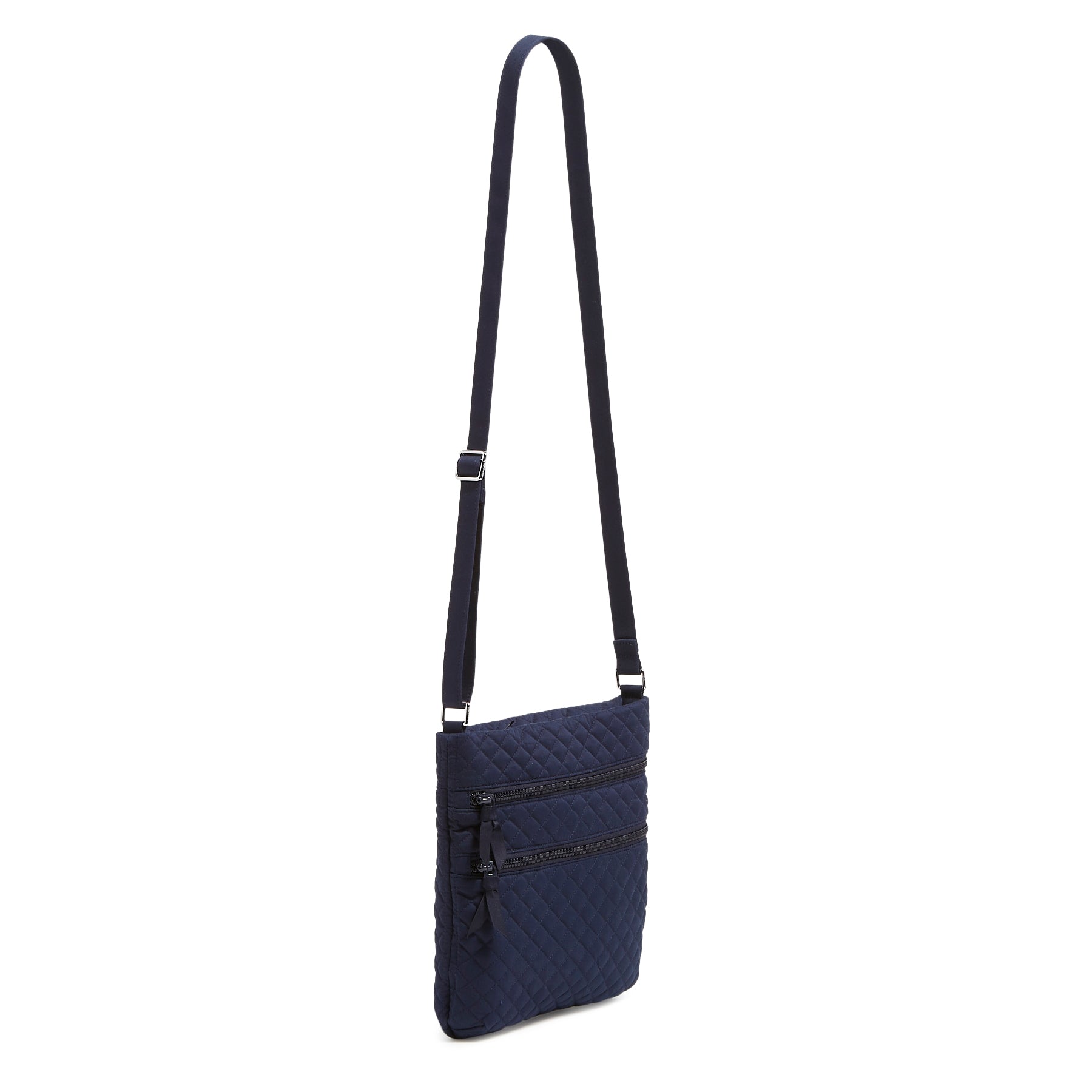 Triple Zip Hipster Crossbody Bag